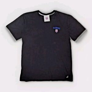 K-Swiss International Forever 21 Mens Black T Shirt Size Large Fast Shipping USA